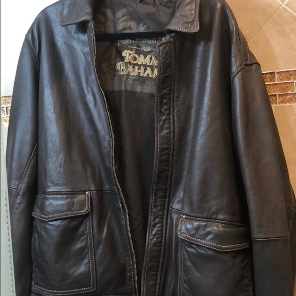 tommy bahama men's leather jacket